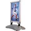 A1 silver aluminum profile snap frame outdoor double sided swing stand