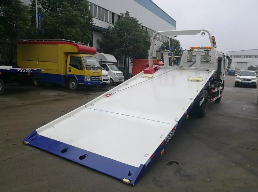 Cn Emergency Car Carrier Slide Bed Tow Truck 4 Ton Flatbed Recovery