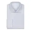 Customized Italy Style Men's Long Sleeve White and Light Blue micro checked Formal Shirt for Men