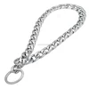 Wholesale 13mm Silver Tone Curb Cuban Link 316l Stainless Steel Dog Choke Chain Collar 12-30inch