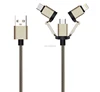 Multi USB Cable Micro 8PIN and USB C 3 in 1 Charger Multiple USB Charging Cord for iPhone, Samsung Phone and iOS Android