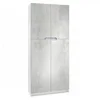 Office furniture Storage Cabinet Cupboard, Carcass in White matt Fronts in Concrete Grey Oxid