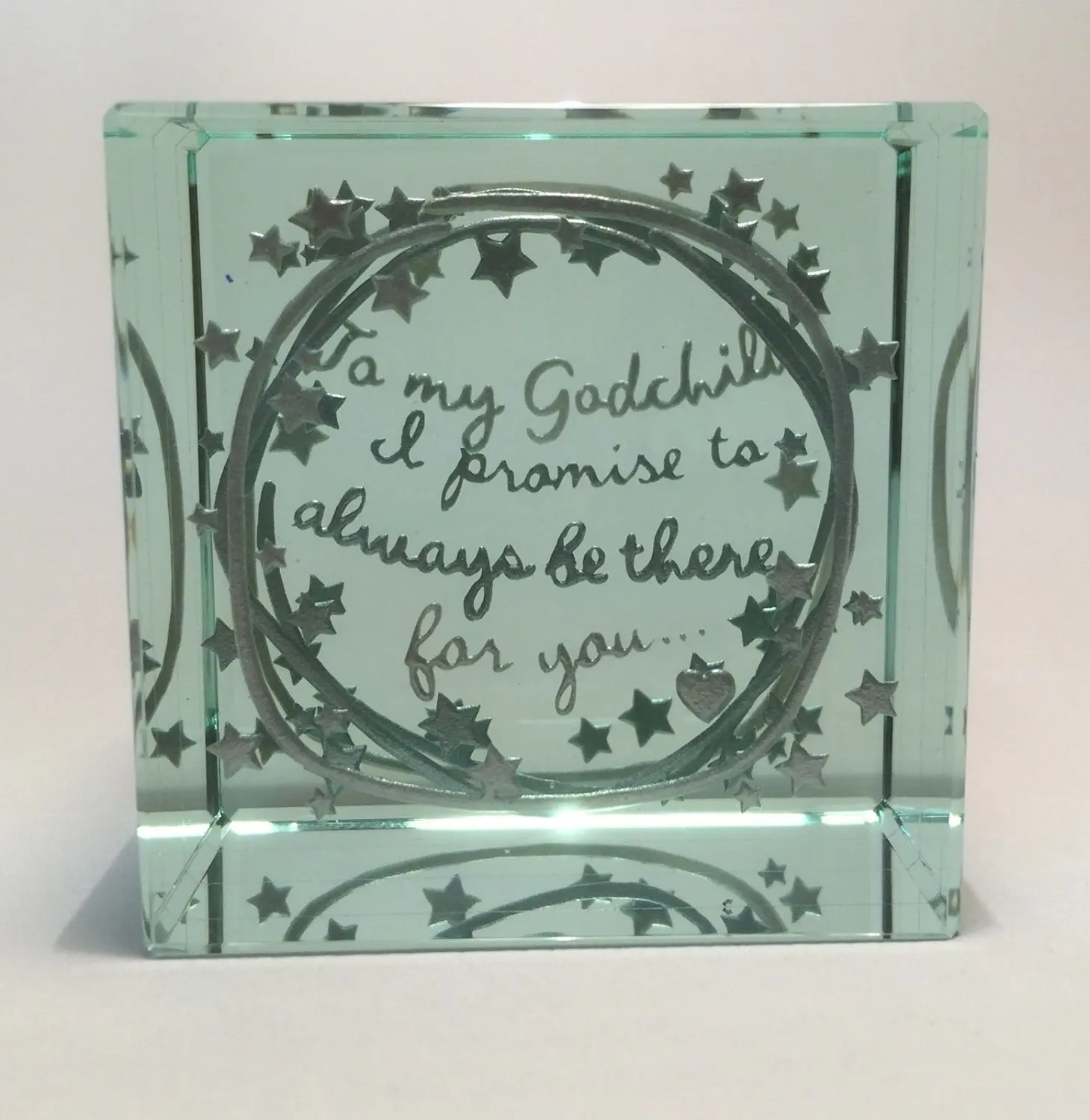 Spaceform Quality Layered Paperweight Christening Gift Ideas Godchild
