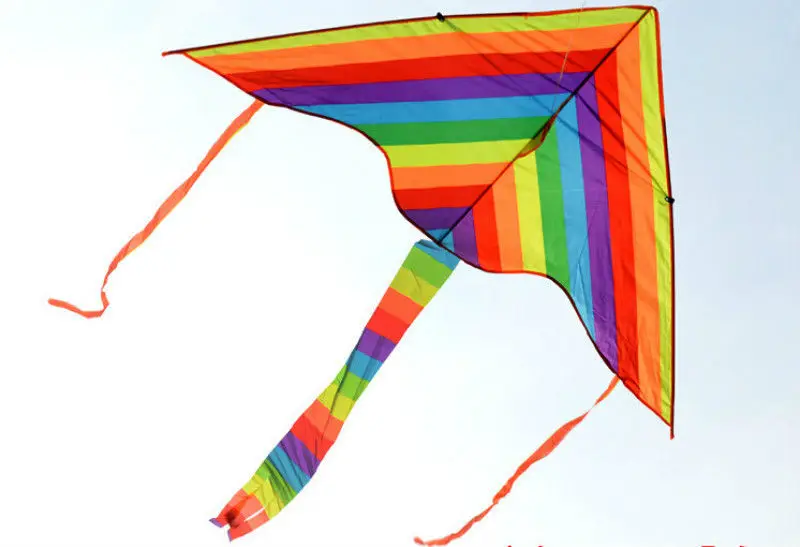 Rainbow Kite Outdoor Baby Toy For Kids Kites without Control Bar and Line NICA