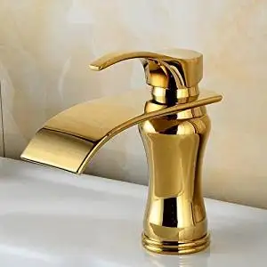 Furesnts Modern home kitchen and bathroom faucet European gold-plated fashion personalities new Faucets Mixer Faucets Kitchen Bathroom basin Faucets Sink Faucets,(Standard G 1/2 universal hose ports)