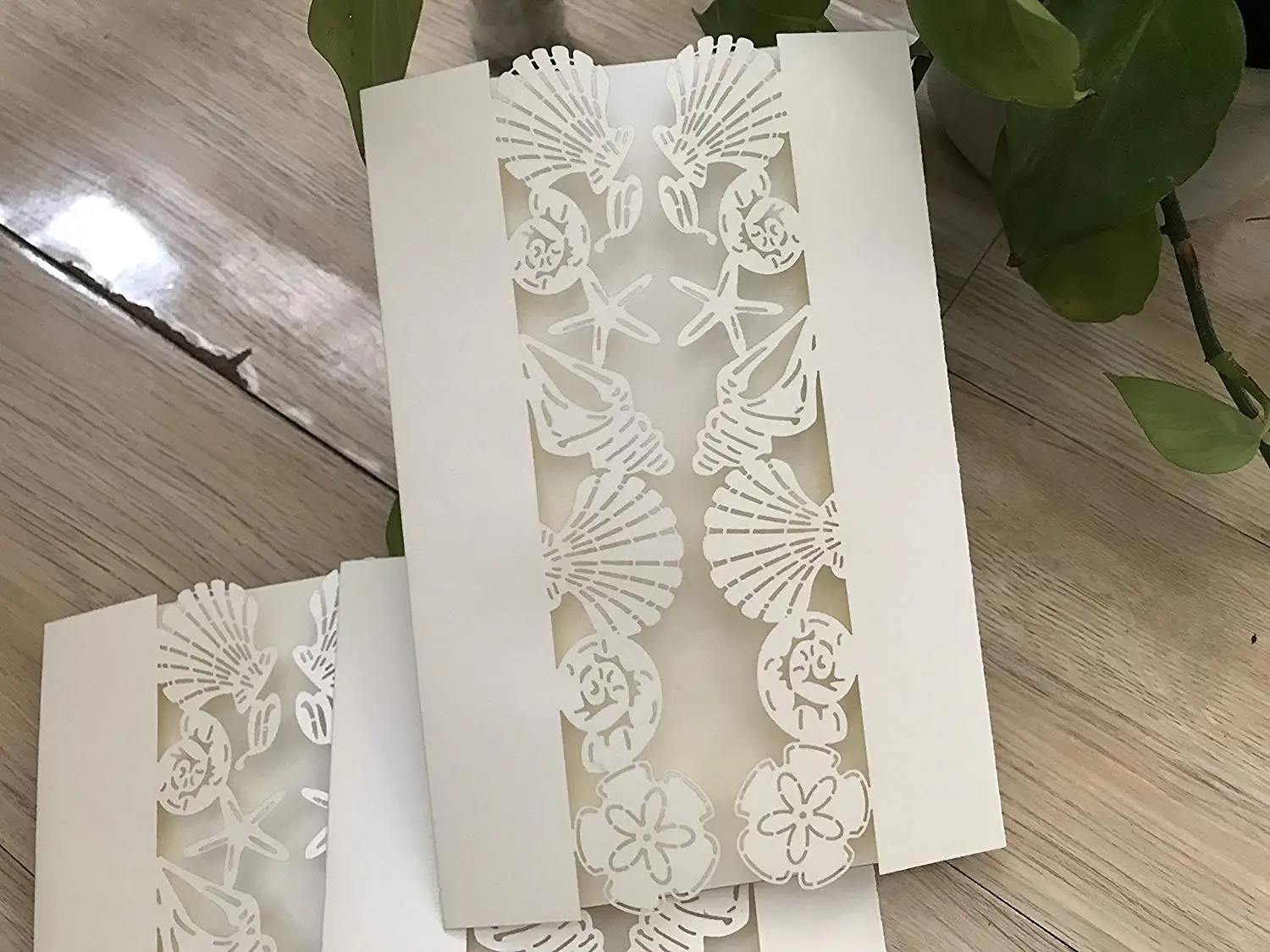 Laser Cut Beach Wedding Invitations 10