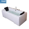 Massage Bathtub Whirlpool Bath Shower Spa Straight With LED Light