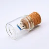 Factory price 2GB 4GB 8GB glass bottle jar usb flash drives stick Memory