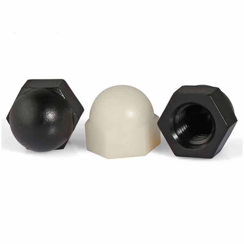 M6 M8 M10 M14 Plastic Nylon Hex Acorn Cap Dome Nut Din1587 Buy Nylon