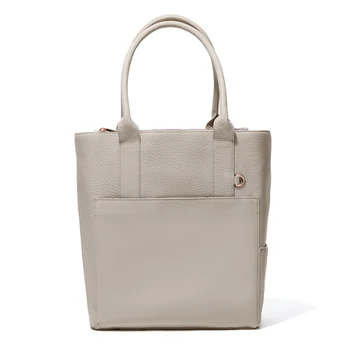 quilted tote bag with pockets