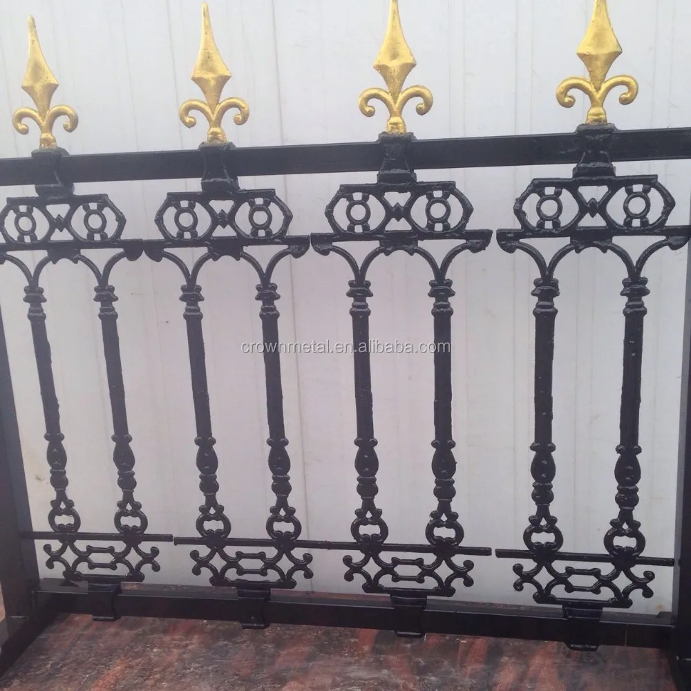 Hot Sale Decorative Wrought Iron Garden Fence Panel Cast Iron Fence