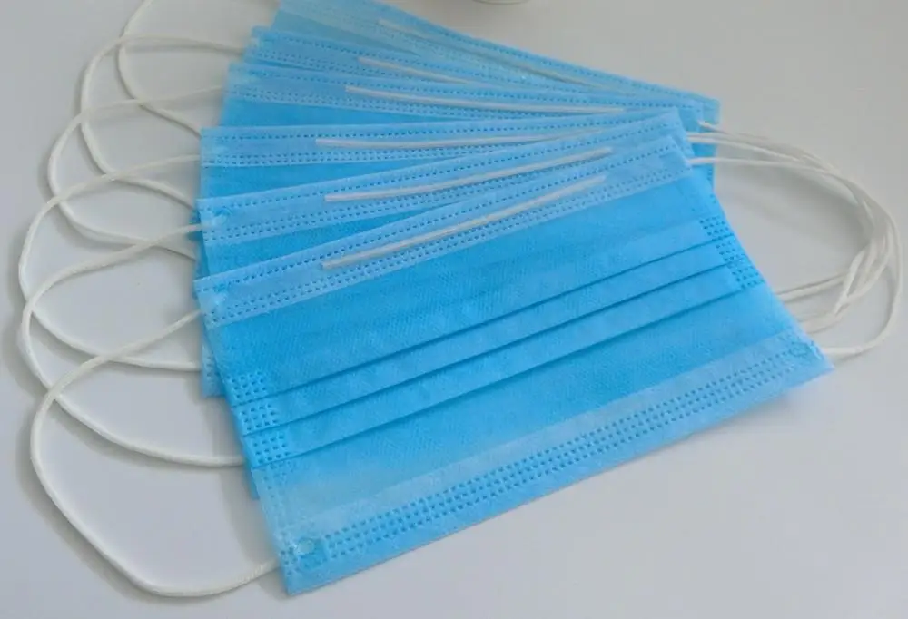 Disposable Surgical Supply 3 Ply Medical Plain Gauze Mask With Earloop ...