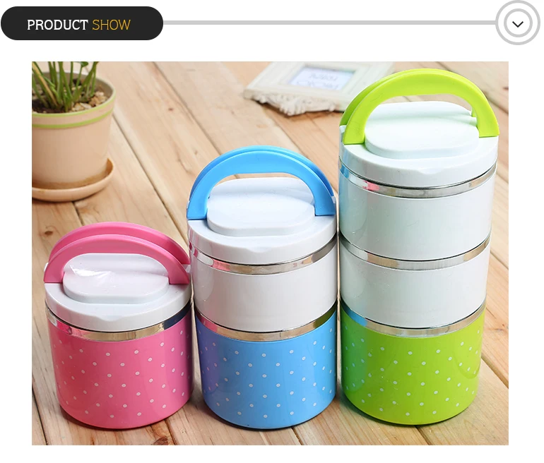 Stainless Steel Colorful Adult Korean Lunch Box With Heat Preservation ...