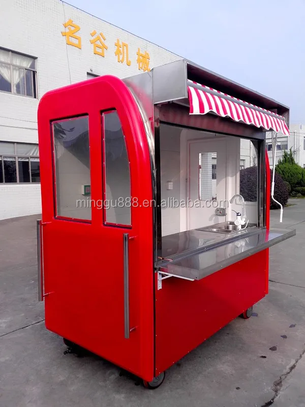 2017 New Food Van Trailer / Mobile Kitchen Cart / Fast Food Truck For
