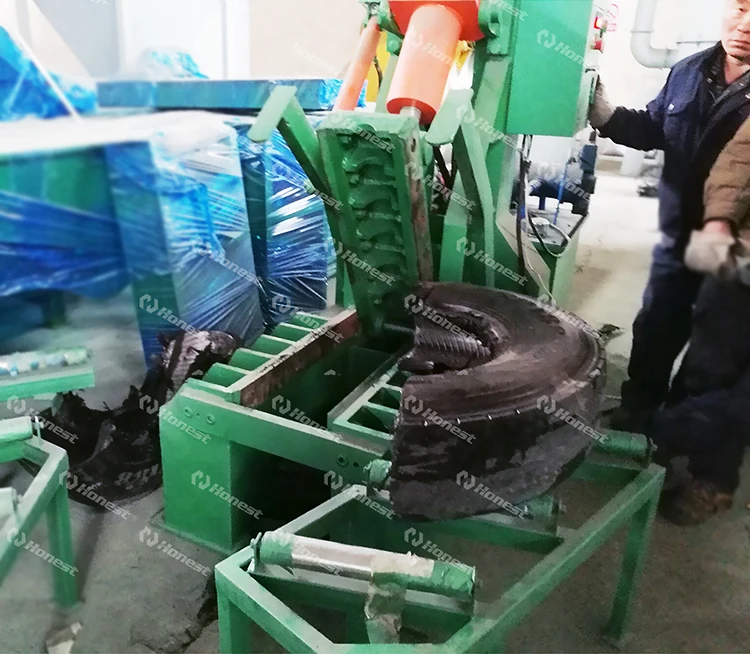 Professional Old Tyre Cutter Recycling Machinery Equipment