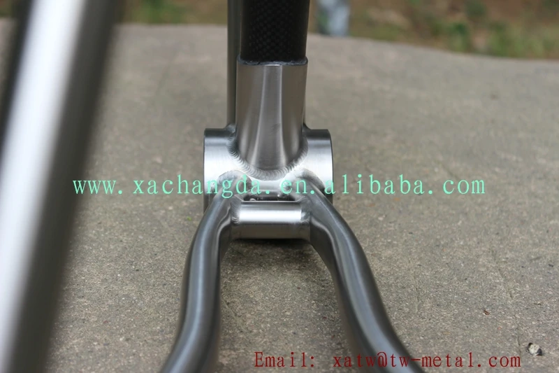Road Bike Frame Taper Head Tube Titanium Touring Bike Frame Flat Mount