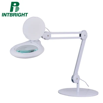 table stand magnifier with light