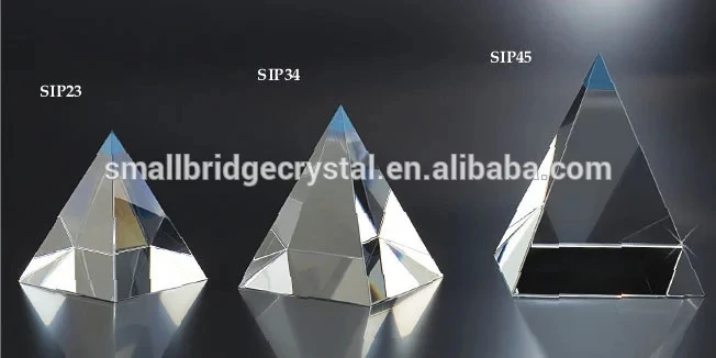 product 2018 new design custom logo etched black pyramid crystal-22