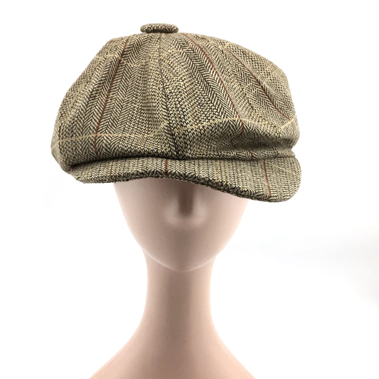 high quality custom wholesale cotton newsboy cap cheap plain beret hat cap