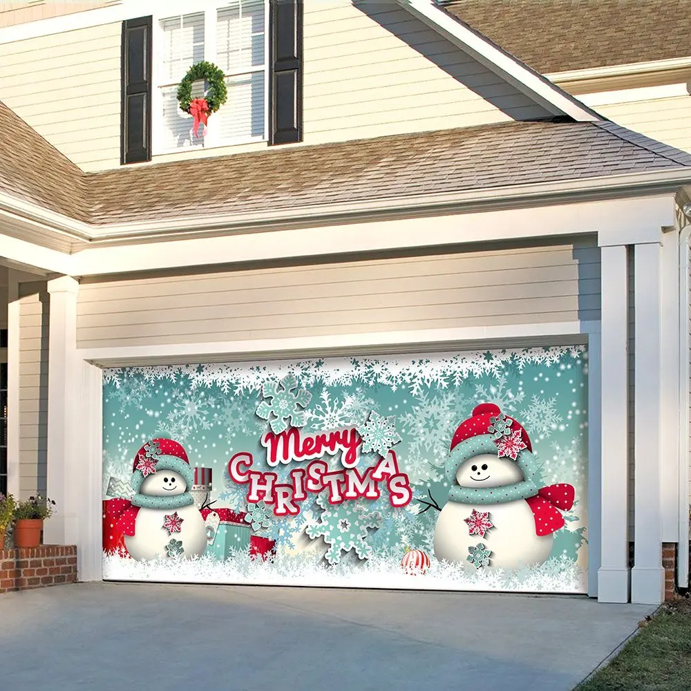 Buy Outdoor Christmas Holiday Garage Door Banner Cover Mural Décoration