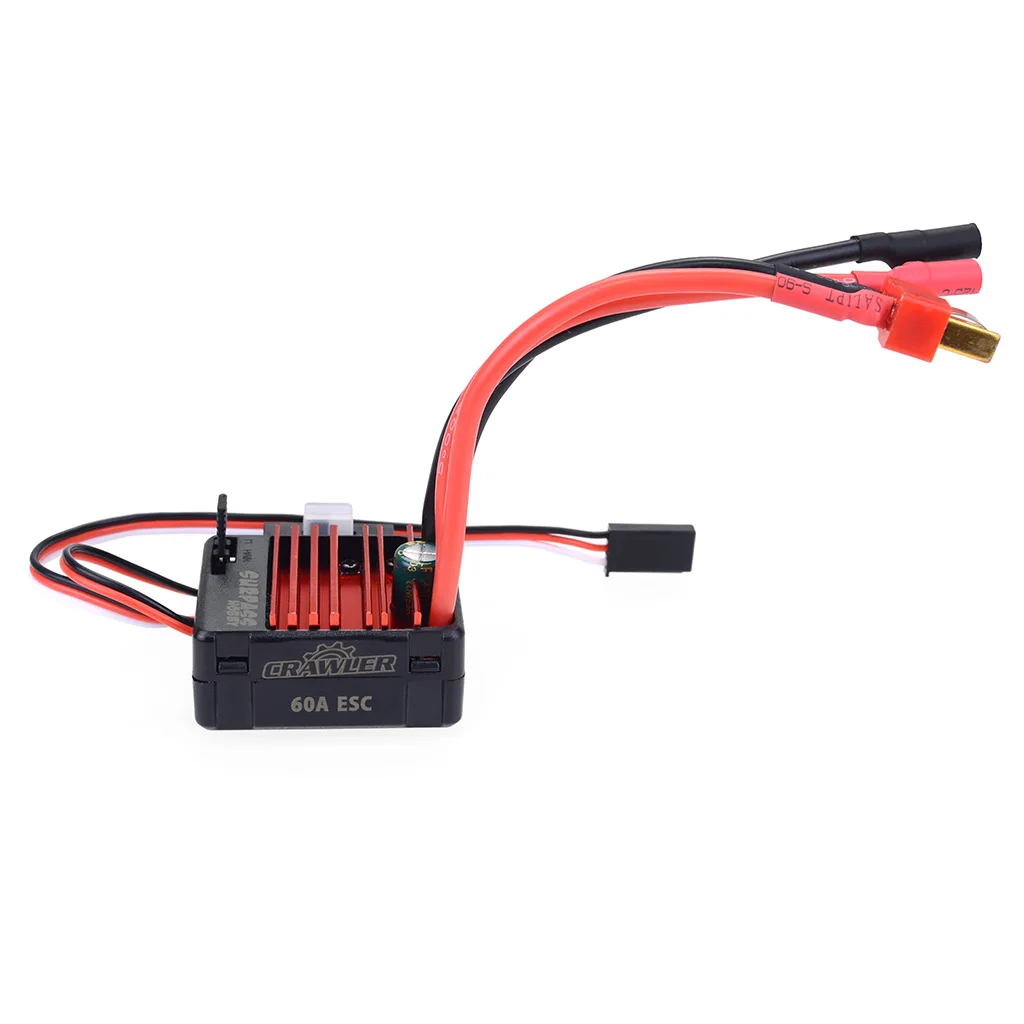 Surpass Hobby 60a Brushed Esc For Crawler Car Rc Car Accessories Aluminum Heat Dissipation Esc
