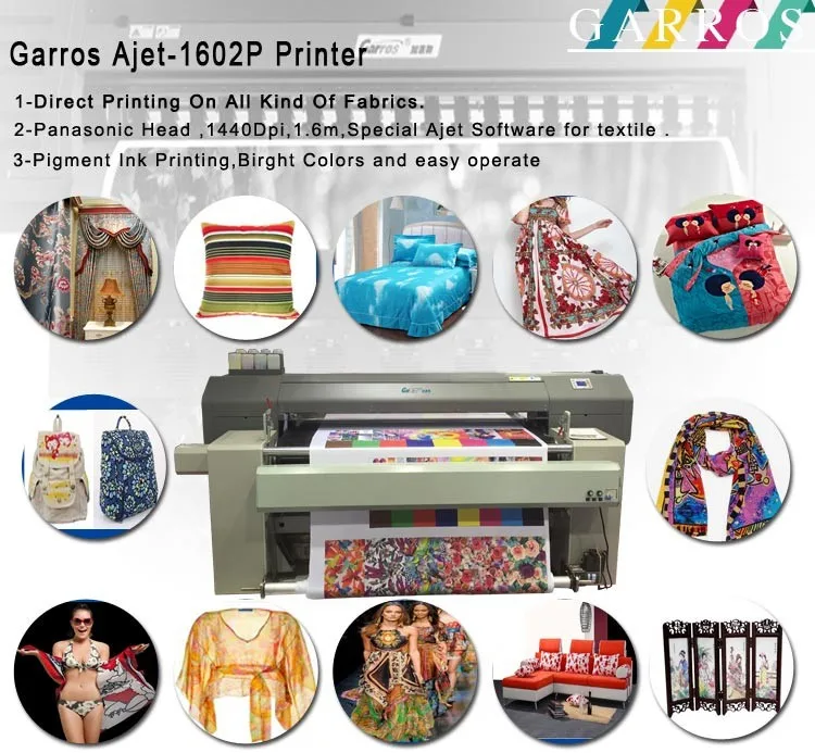 best quality 1.6m wide format textile fabric printer,China 3d roll to roll direct inkjet textile printing machine price