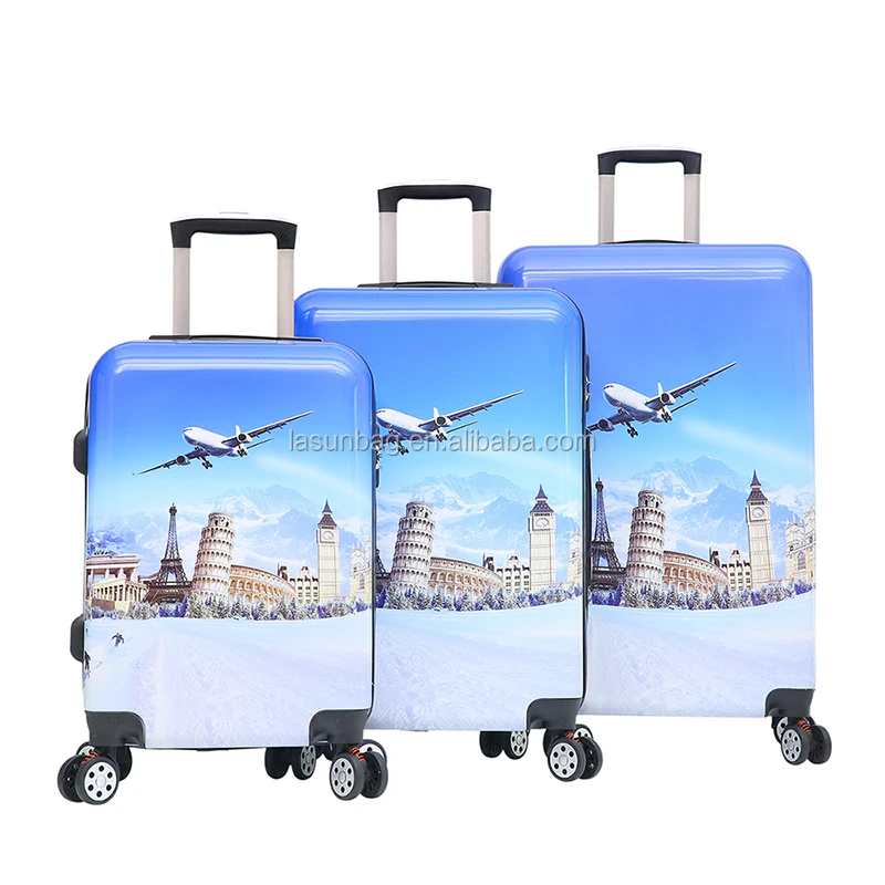 sky bag printed trolley