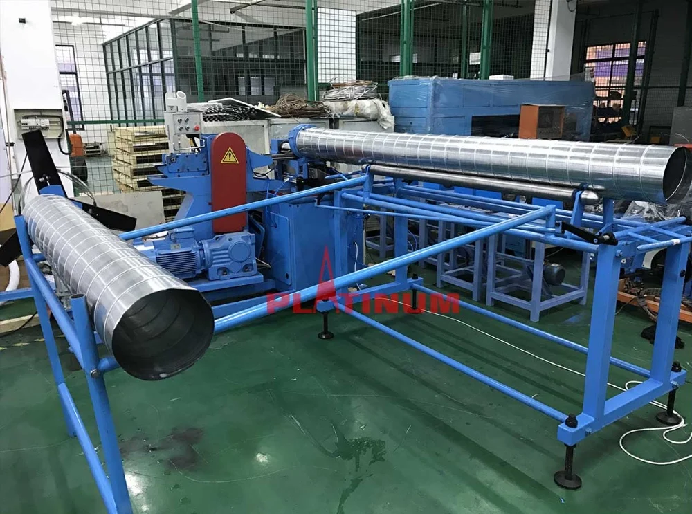 Hvac Ventilation Spiral Duct Making Machine Equipment For Air Ductwork