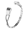 New Arrival X type metal stainless steel band chain band drill steel band wristband for Fitbit alta HR watch straps