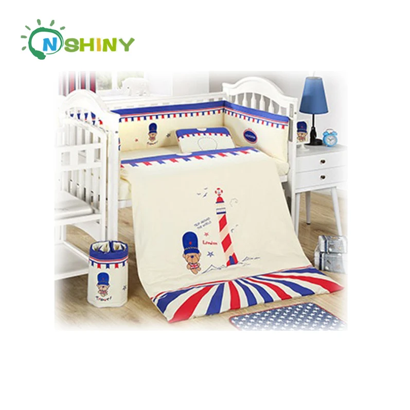 London Style Pattern Baby Crib Bedding Sets Buy Baby Crib