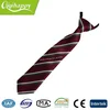 Two tone color formal style italy zipper school tie made in china for students