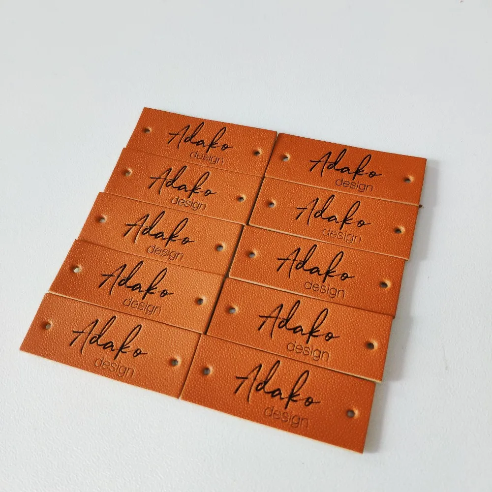 Personalized Embossed Leather Patch Wholesale Custom Leather Patch For