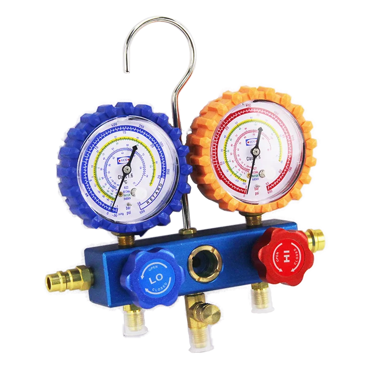 Set R134a R410a Air Conditioner Manifold Refrigerant Gauge Buy Air