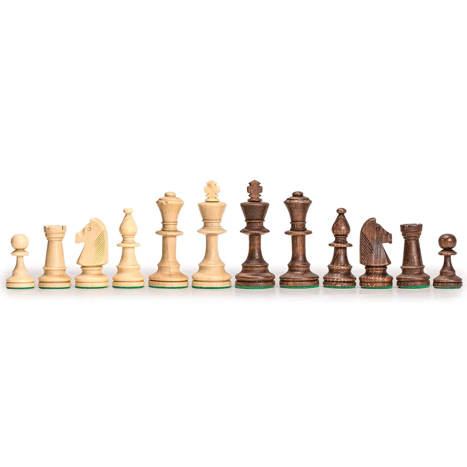 New Wooden International Chess Set 32 Pieces 6 Different Size Available 2 Colour 