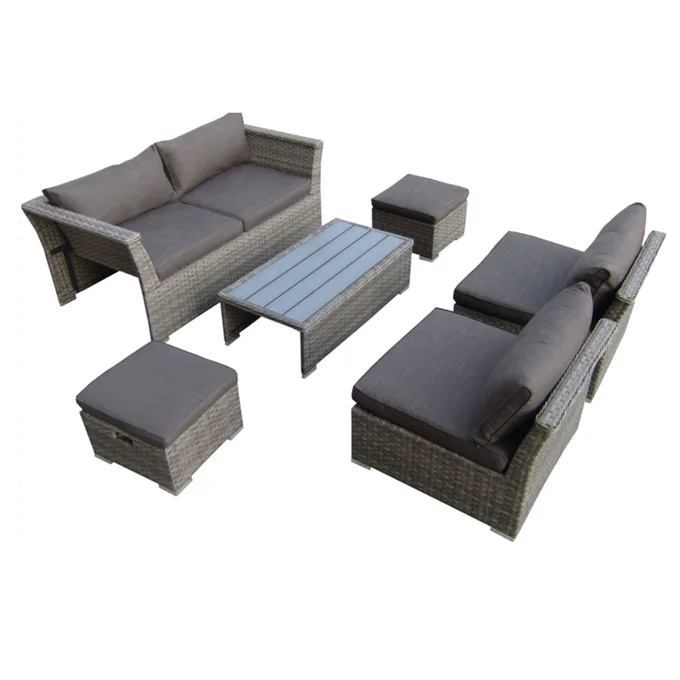 
2019 new design outdoor rattan furniture garden sofa patio furniture 