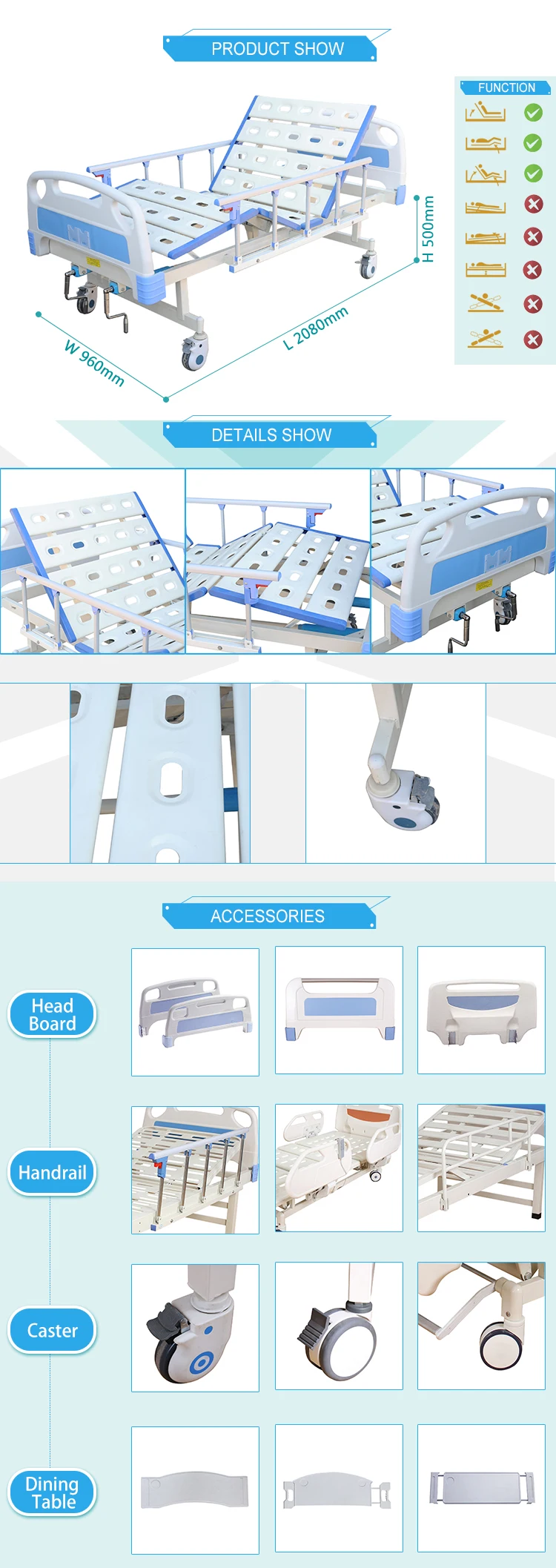 medical equipment manual hospital bed