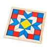 Wholesale Intelligent Diy Triangle And Rhombus Blocks Wooden Tangram Puzzle For Baby