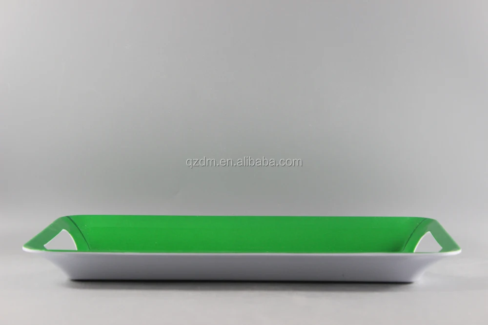 2015 Football Field Melamine Serving Trays With Handles