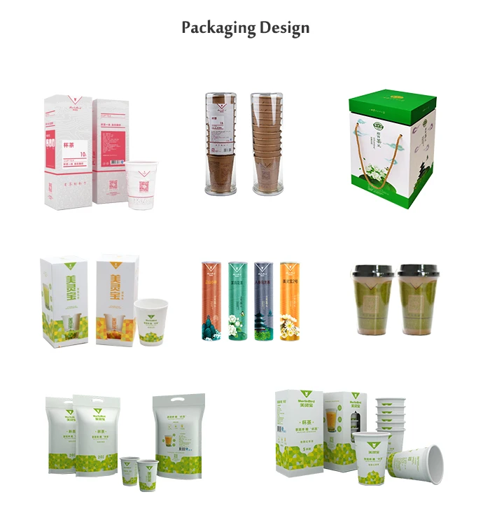 Instant Herbal Tea Cup Tea Detox Tea Leaves hidden in Cup