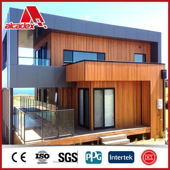 Alcadex Fireproof Wood Acp Panel Exterior Wall Cladding ...