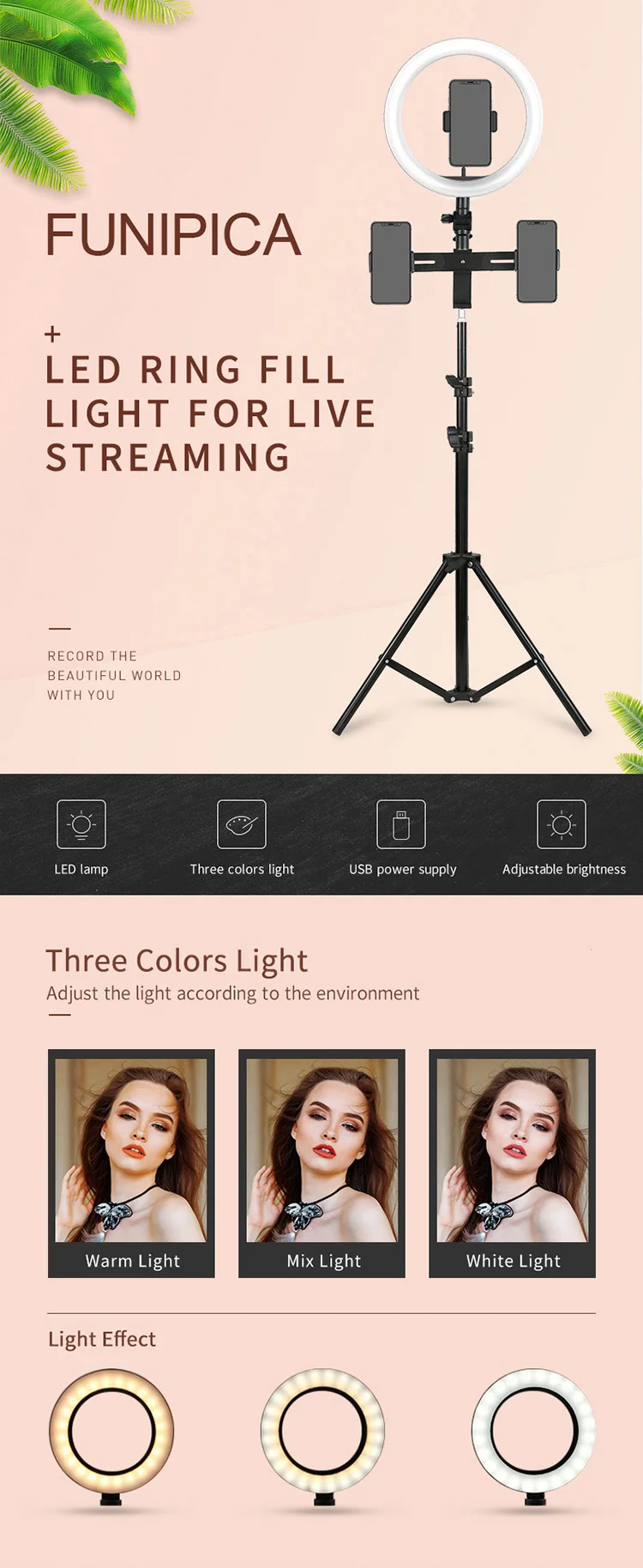 NEW ARRIVAL Multi-Camera Beauty Ring Light For Live Streaming