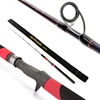 Top quality casting Navy blue body red EVA fishing rod wholesale fishing tackle carbon Jig fishing rod with Fuji guide ring