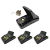 Reusable Rat Catch Spring Trap Black Plastic Hamsters Mouse Snap Trap