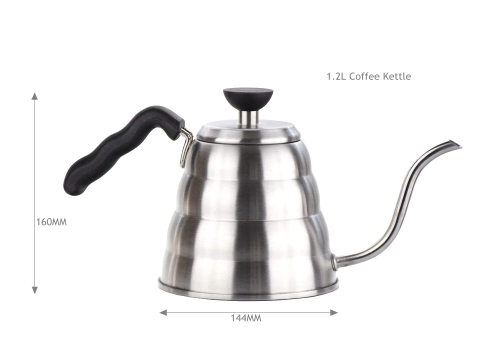 Stainless Steel Pour Over Kettle Gooseneck Kettle for Cafe Restaurant Hotel  - AliExpress