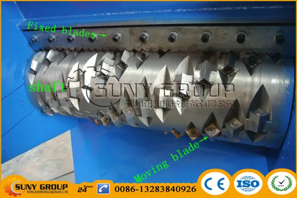 plastic shredder/hard disk shredder/mobile tire shredder