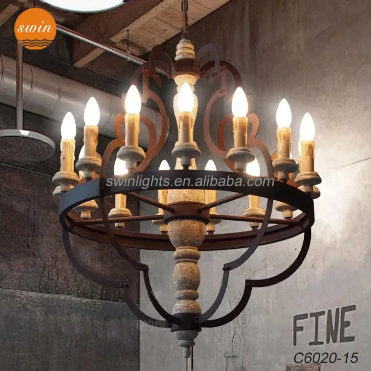 Lampadari In Legno Rustici.Americani In Stile Retro In Ferro Rustico 15 Luce Grande Lampadario Vintage Distressed Legno Appeso Lampada A Sospensione Made In China Buy Grande Lampadario Di Legno Lampadario In Ferro Rustico Vintage Lampada A Sospensione