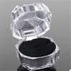 DAIHE 2019 new design acrylic transparent custom size ring box package