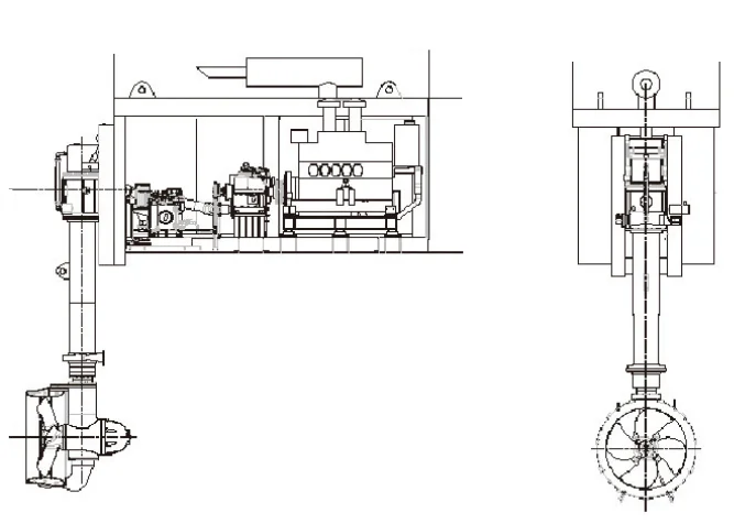 Electric Deck-Mounted Azimuth Thruster/rudder Propeller