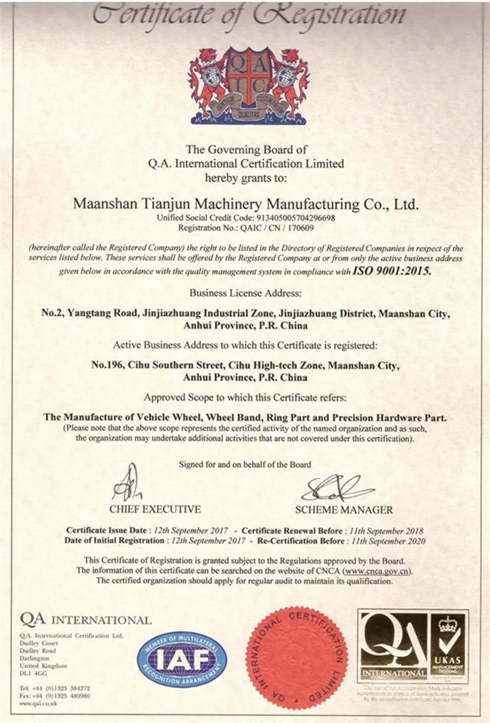 ISO 9000 certificate