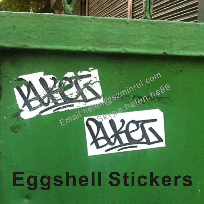 Micro Eggshell Sticker,Small Size Destructible Vinyl Label Egg Shell